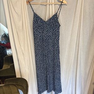 Rouje Paris blue printed sun dress